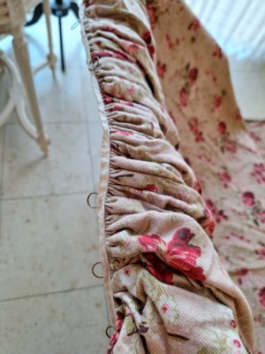 画像10: フレンチ花柄カーテン