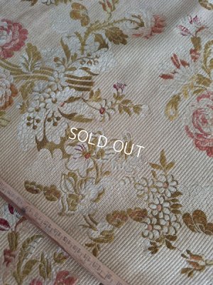 画像6: アンティーク花柄生地カーテン