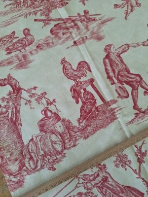 画像11: トワルドジュイ柄端切れ