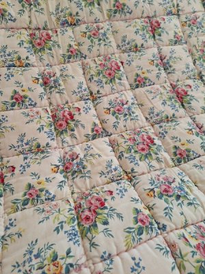 画像5: フレンチローズ柄キルト