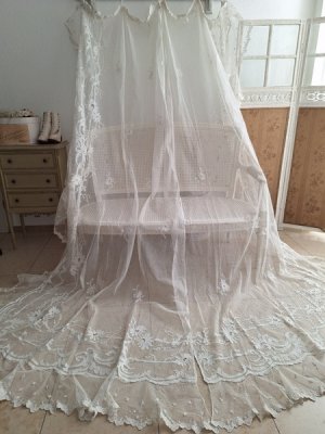 画像3: アンティークコ―ネリー刺繍ペアカーテン