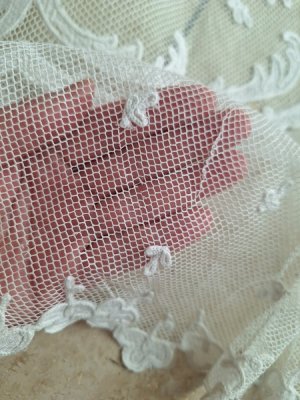 画像18: アンティークコ―ネリー刺繍ペアカーテン