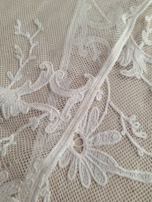 画像20: アンティークコ―ネリー刺繍ペアカーテン