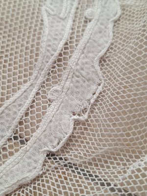 画像25: アンティークコ―ネリー刺繍ペアカーテン