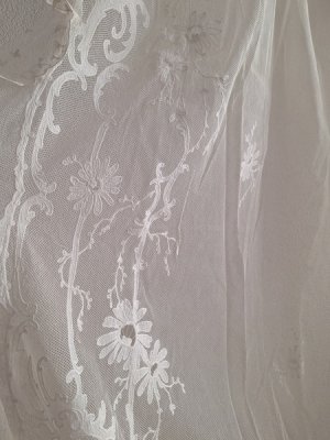 画像33: アンティークコ―ネリー刺繍ペアカーテン