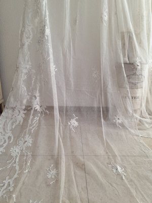画像30: アンティークコ―ネリー刺繍ペアカーテン